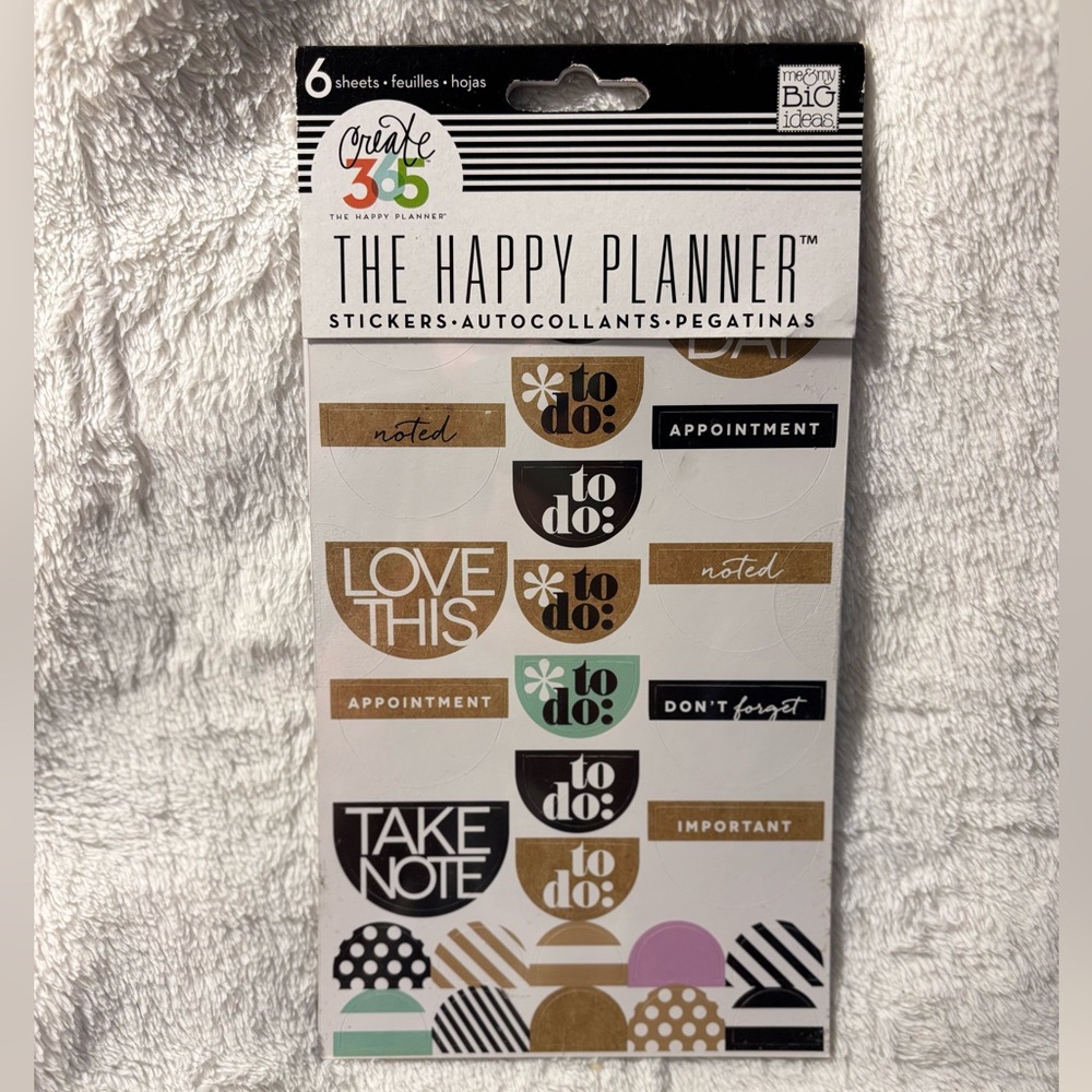 ✨ The Happy Planner Sticker Pack! 💖 6 Sheets! 🤩 New, Never Opened🏷️🤑